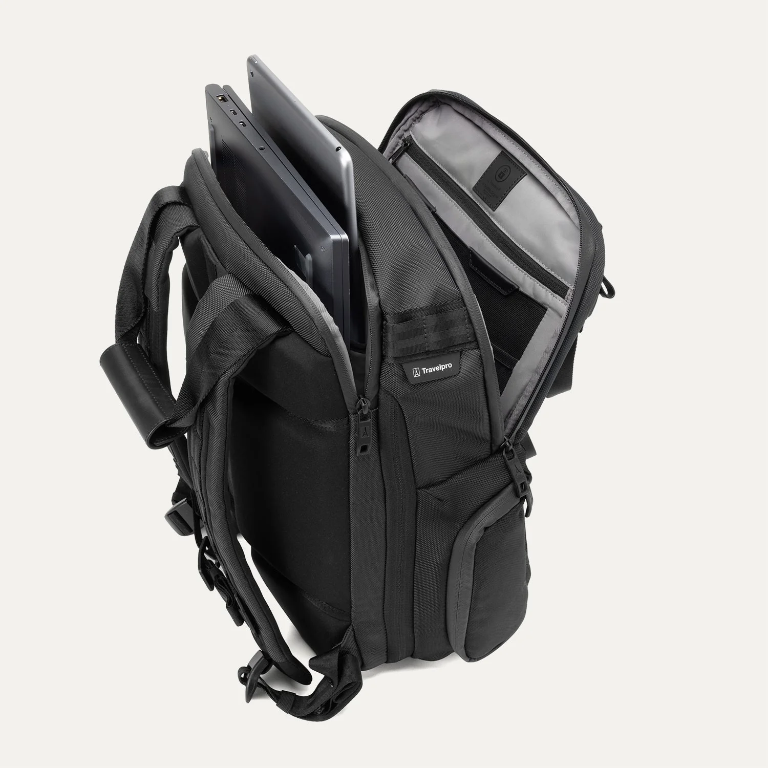 Travelpro® Altitude™ Medium Expandable Laptop Backpack 25-30L- Stellar Navy/Grey - Image 15