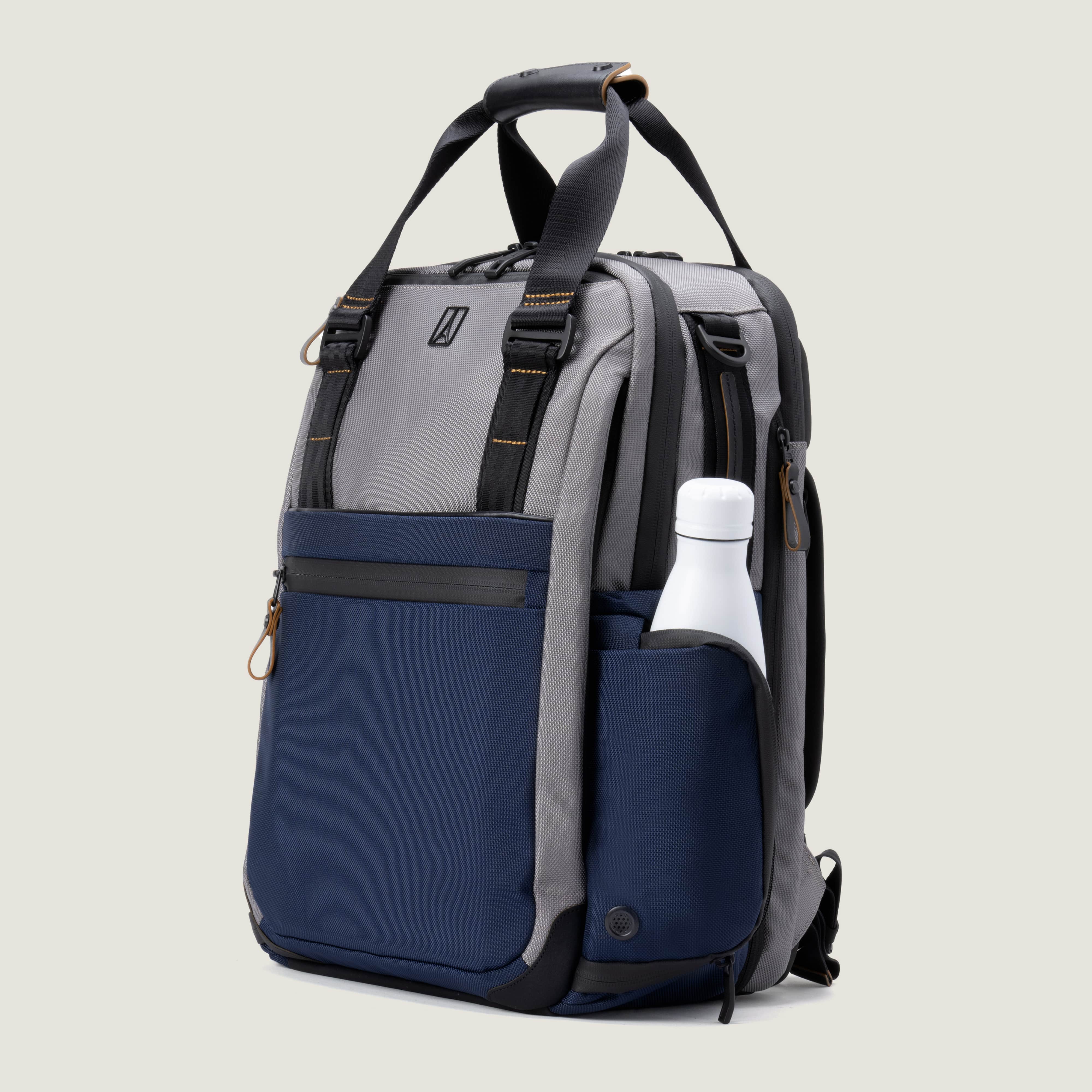 Travelpro® Altitude™ Medium Expandable Laptop Backpack 25-30L- Stellar Navy/Grey - Image 9