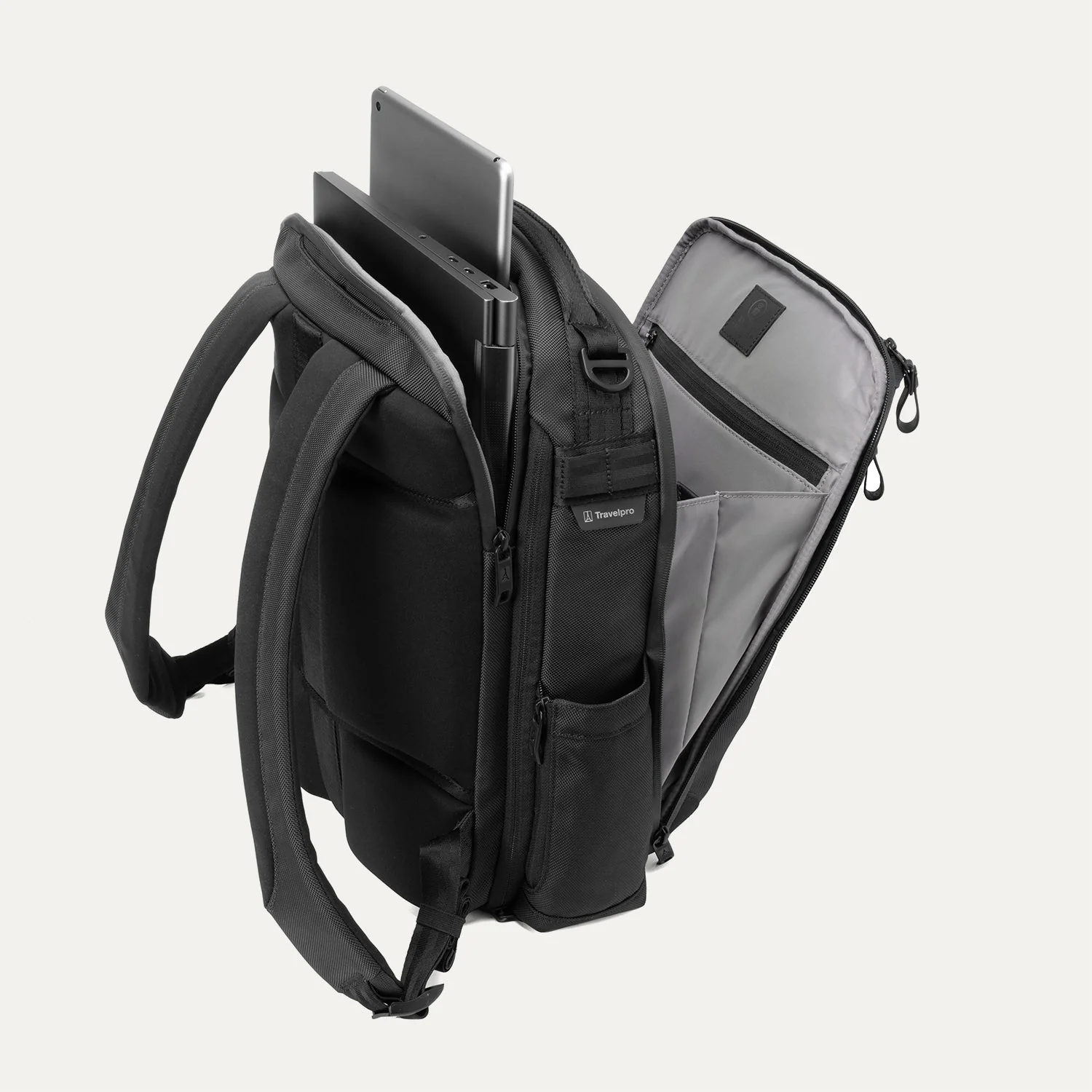 Travelpro® Altitude™ Slim Expandable Laptop Backpack 20-24L- Stellar Navy/ Grey - Image 29